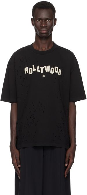AMIRI Black 'Hollywood' Shotgun T-shirt