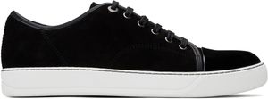 Lanvin Black DBB1 Suede & Patent Leather Sneakers