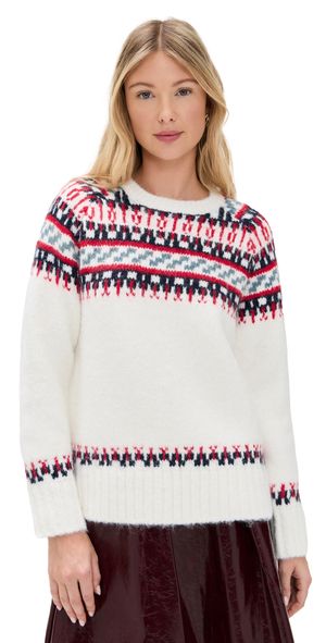 Hunter Bell Josie Sweater Cream Fairisle M