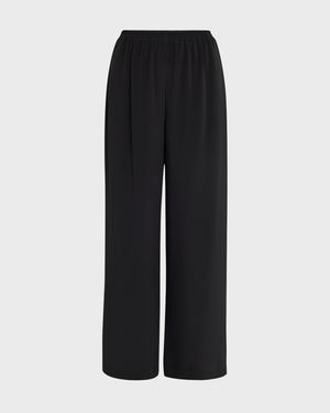 Flared Midweight Crepe Trousers