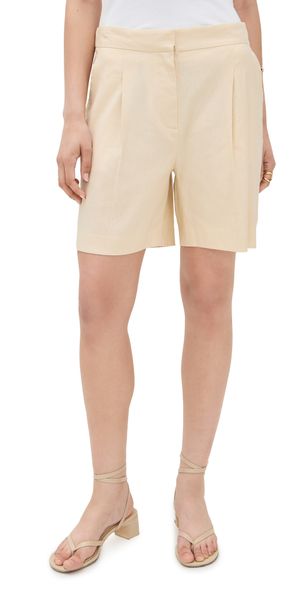 rag & bone Leona Linen Shorts Light Tan 4