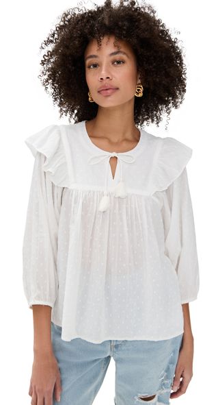 Cleobella Lina Blouse Ivory L