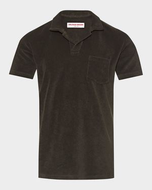 Men's Organic Cotton Terry Short-Sleeve Polo Shirt