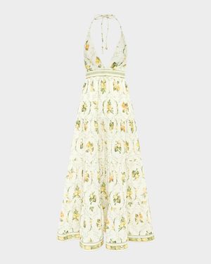 Jacinta Backless Halter Maxi Dress