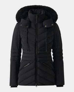 Nadia-SH Quilted Down Jacket with Detachable Hood