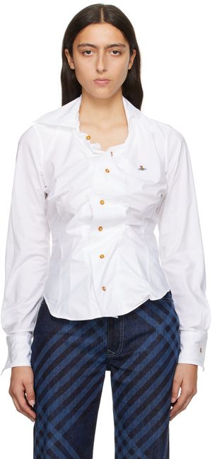 Vivienne Westwood White Drunken Shirt