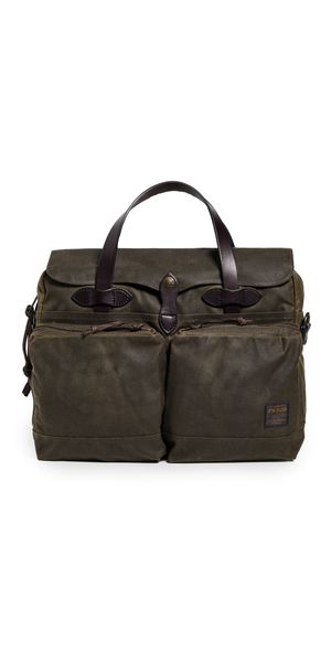 Filson Tin Cloth 24 Hour Briefcase Otter Green One Size