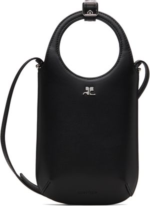 Courrèges Black Slim Holy Bag