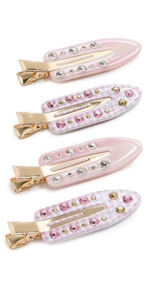 Emi Jay Popstar Clip Set of 4 Strawberry Granita One Size