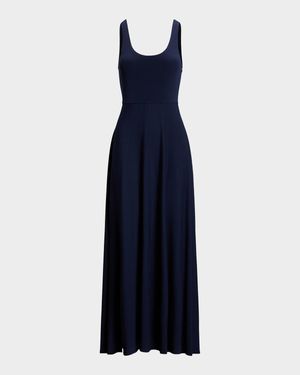 Scoop-Neck Jersey Dress