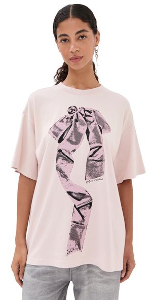 Acne Studios Bell Short Sleeve T-Shirt Violet Pink S