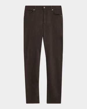 Men's Stretch Gabardine Straight-Leg Jeans