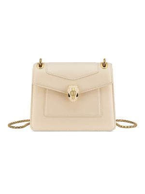 Women's Serpenti Forever Leather Chain Shoulder Bag - Ivory Opal