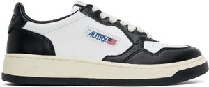 AUTRY Black & White Medalist Low Sneakers