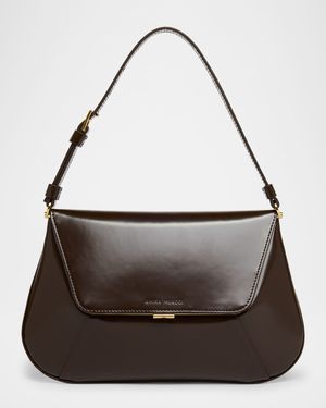Ami Framed Leather Shoulder Bag