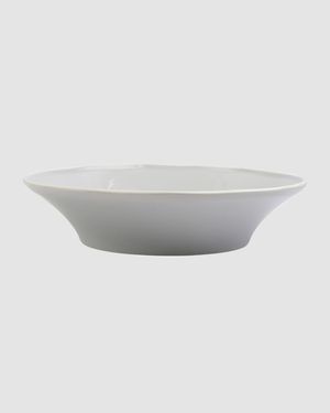 Chroma Light Gray Shallow Bowl