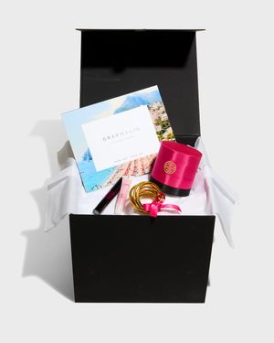 BuDhaGirl Gold Bangles, Picture Frame & Lancome Eye and Lip Gift Box Set