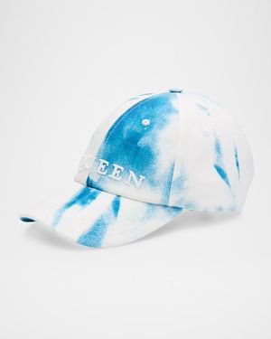 Men's Marbled Denim Logo Baseball Cap