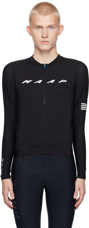 MAAP Black Evade Pro Base LS Jersey 2.0 T-shirt