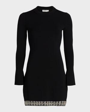 Farley Embellished Knit Mini Dress