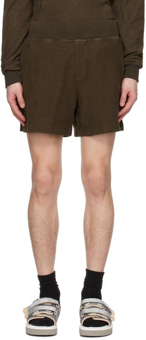 RANRA Khaki Mock-Fly Shorts