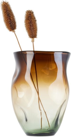 POLSPOTTEN Green & Brown Large Collision Vase