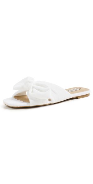 Badgley Mischka Darla Slides White 9