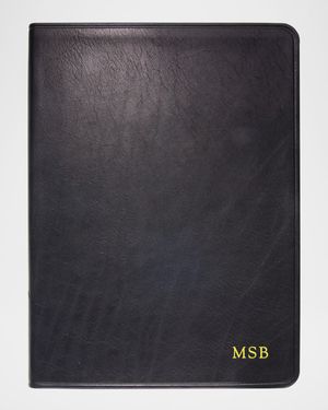 Lined Soft Cover Leather Journal, 9"