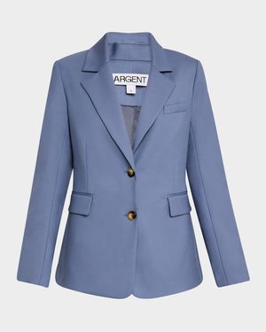 Single-Breasted Seasonless Wool Blazer