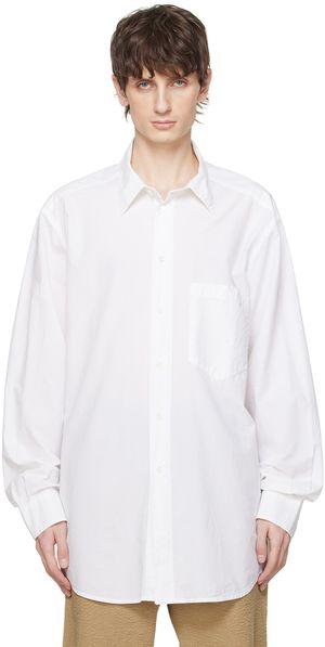 Barena White Desvion Tendon Shirt