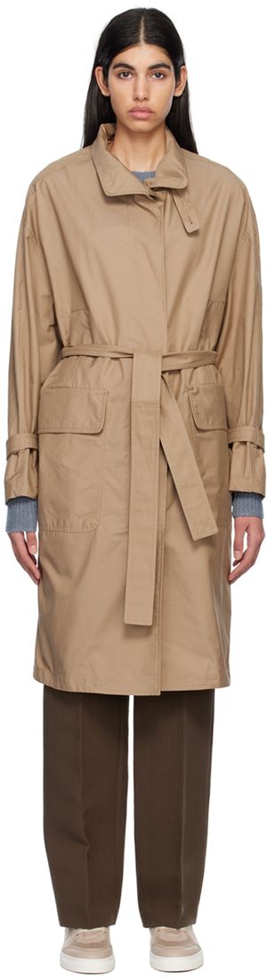 Max Mara Tan The Cube MTrench Coat
