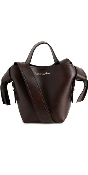Acne Studios Misubi Mini Shoulder Bag Dark Brown One Size
