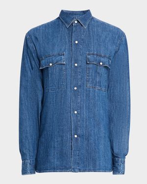 Men's Denim Western Shirt
