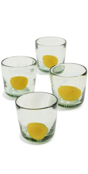 Studio Conchita Lunar M Glases Set of 4 Yellow One Size