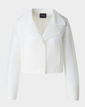 Alice Double Layer Techno Grid Trench Jacket