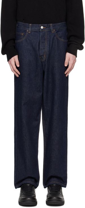 Re/Done Blue Baggy Jeans