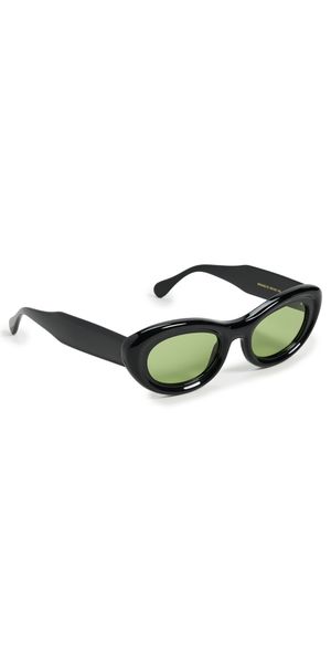 SIMONMILLER SIMONMILLER x Delarge Mirage Sunglasses Black Green One Size
