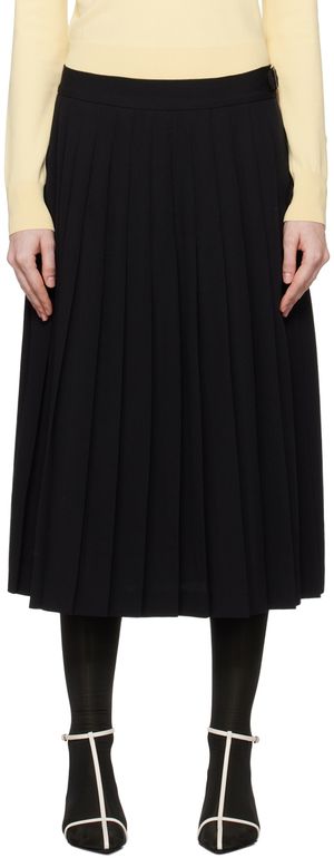 Meta Campania Collective Black Gertrude Midi Skirt