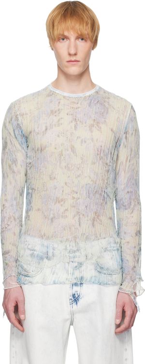 Diesel Blue & Green K-Aasmos-A Sweater