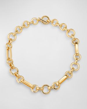 Olivia Gold Oval Chain Link Necklace