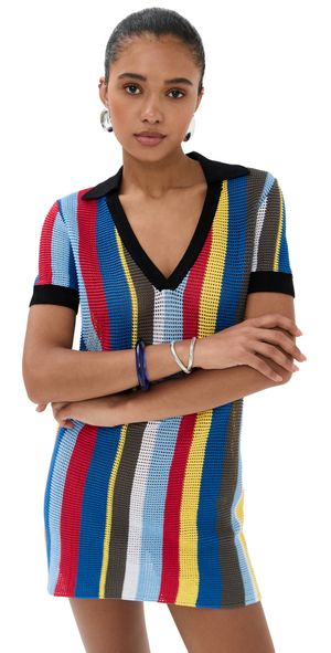 STAUD Hamel Dress Market Stripe S