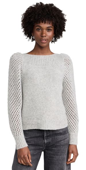 LoveShackFancy Alpaca Rosie Pullover Grey XL
