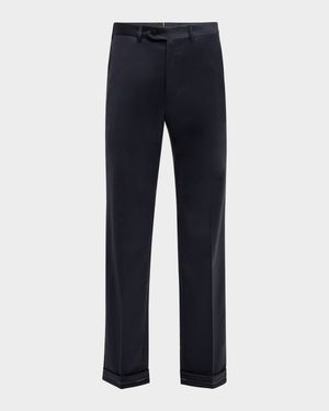 Men's Tigulli Solid Wool Trousers