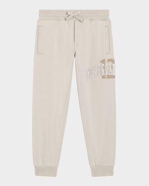 Boy's Logo Embroidered Jog Pants, Size 8-14