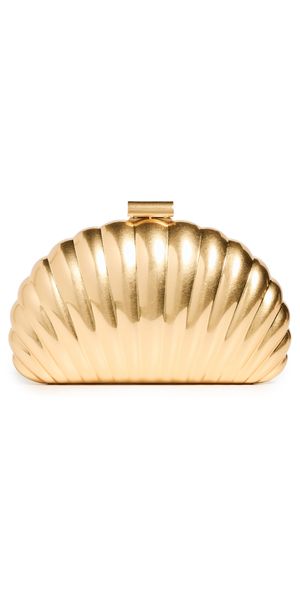 SIMKHAI Monet Shell Clutch Gold One Size