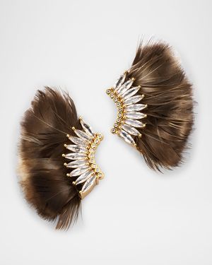 Luxe Mini Madeline Feather Earrings