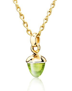 Mikado Bouquet Peridot Pendant Enhancer in Yellow Gold