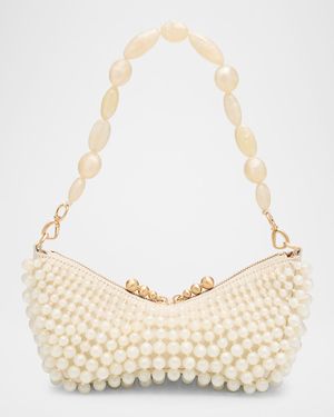 Mercier Beaded Zip Shoulder Bag