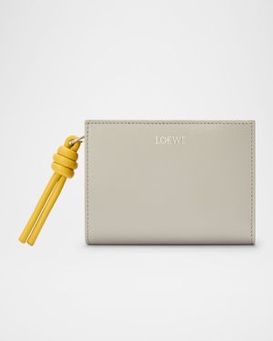 Knot Compact Wallet in Napa Leather