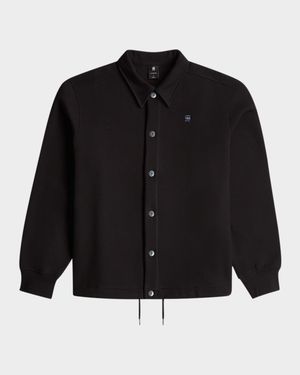 Men's Coach Snap-Front Sweater Jacket